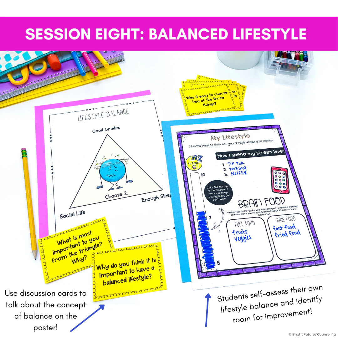 Executive Functioning and Study Skills School Counseling Group & SEL Activities - Image 15