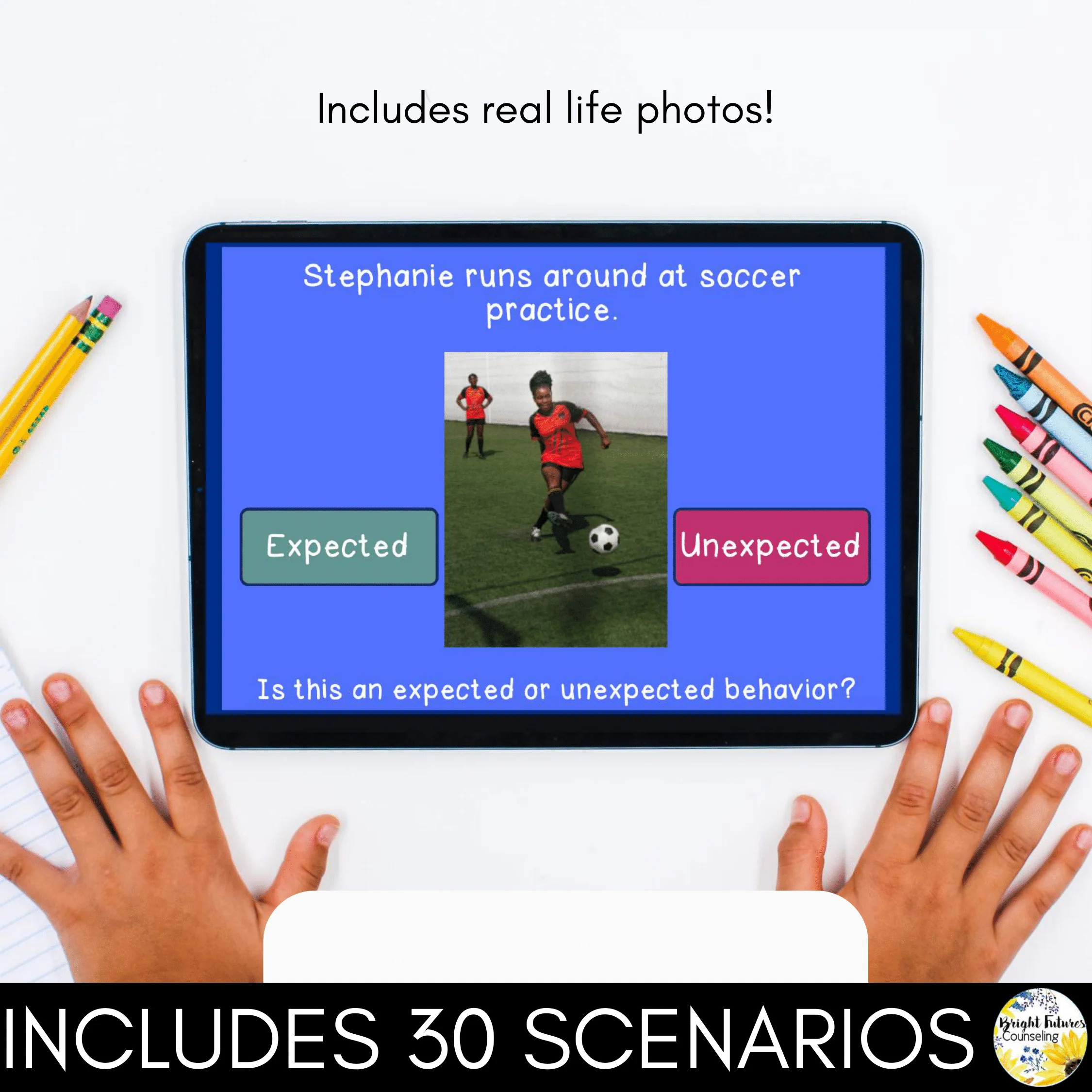 Expected Vs Unexpected Behaviors - Behavior Management Social Skills Boom Cards - Image 4