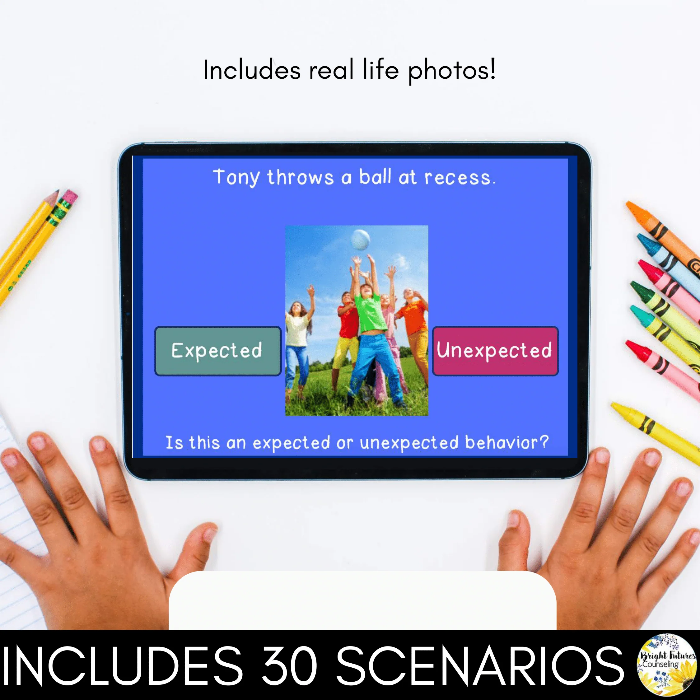 Expected Vs Unexpected Behaviors - Behavior Management Social Skills Boom Cards - Image 5