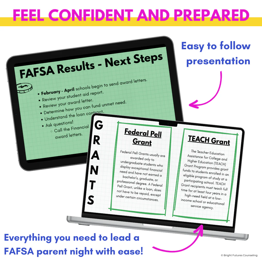 FAFSA & Financial Aid Parent Night Presentation for High School Counseling - Image 4