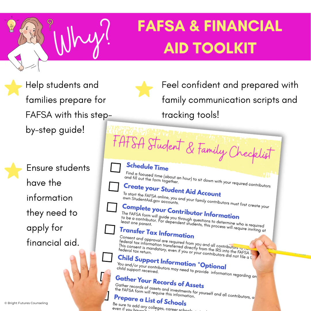 FAFSA & Financial Aid Toolkit for High School Counseling - FAFSA Application - Image 2