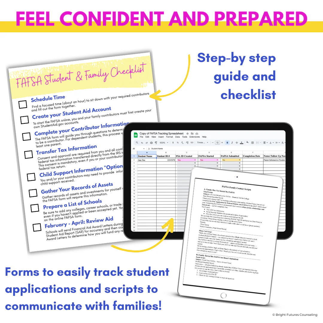 FAFSA & Financial Aid Toolkit for High School Counseling - FAFSA Application - Image 4