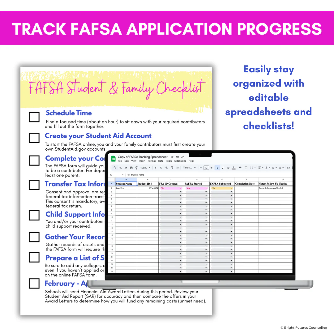 FAFSA & Financial Aid Toolkit for High School Counseling - FAFSA Application - Image 7