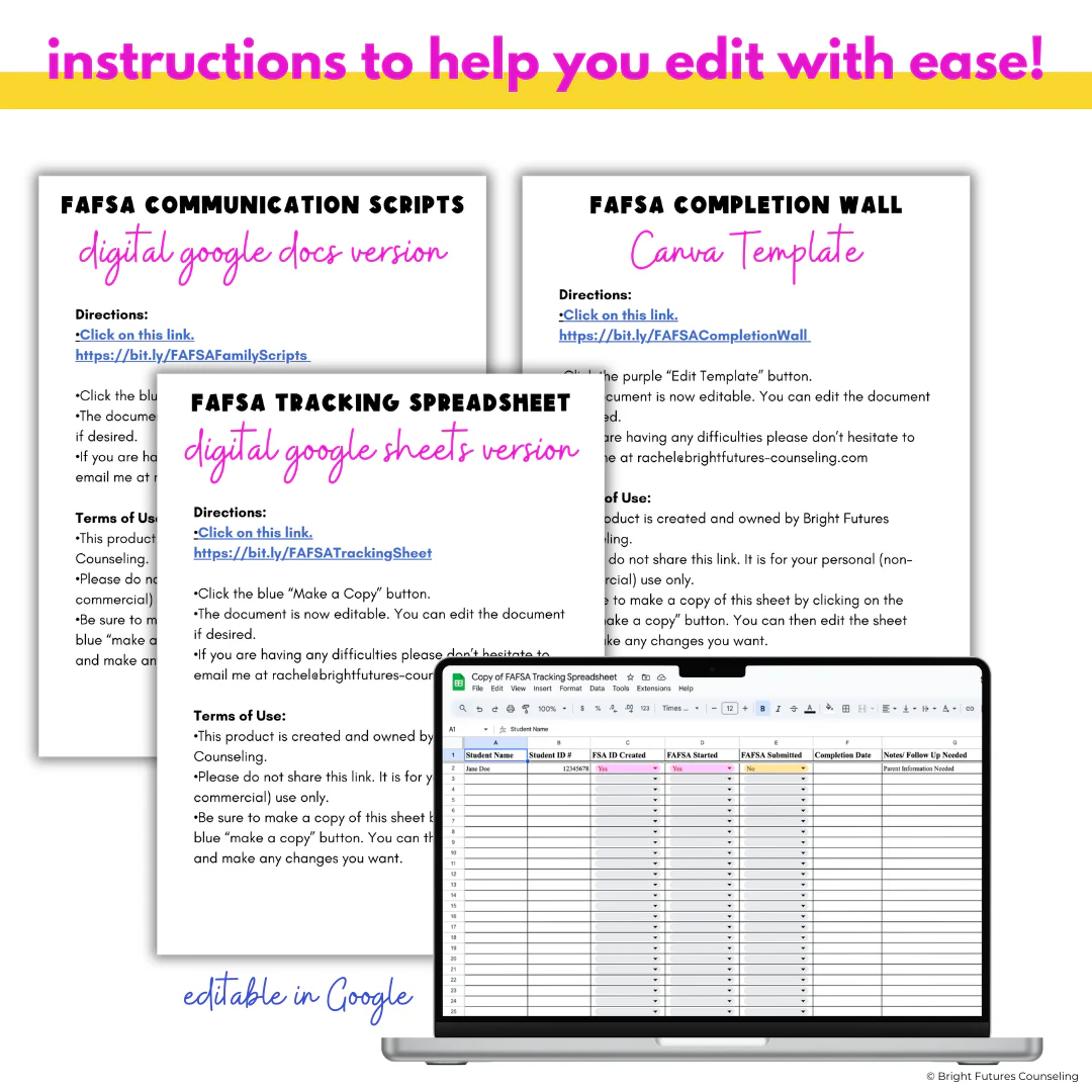 FAFSA & Financial Aid Toolkit for High School Counseling - FAFSA Application - Image 9
