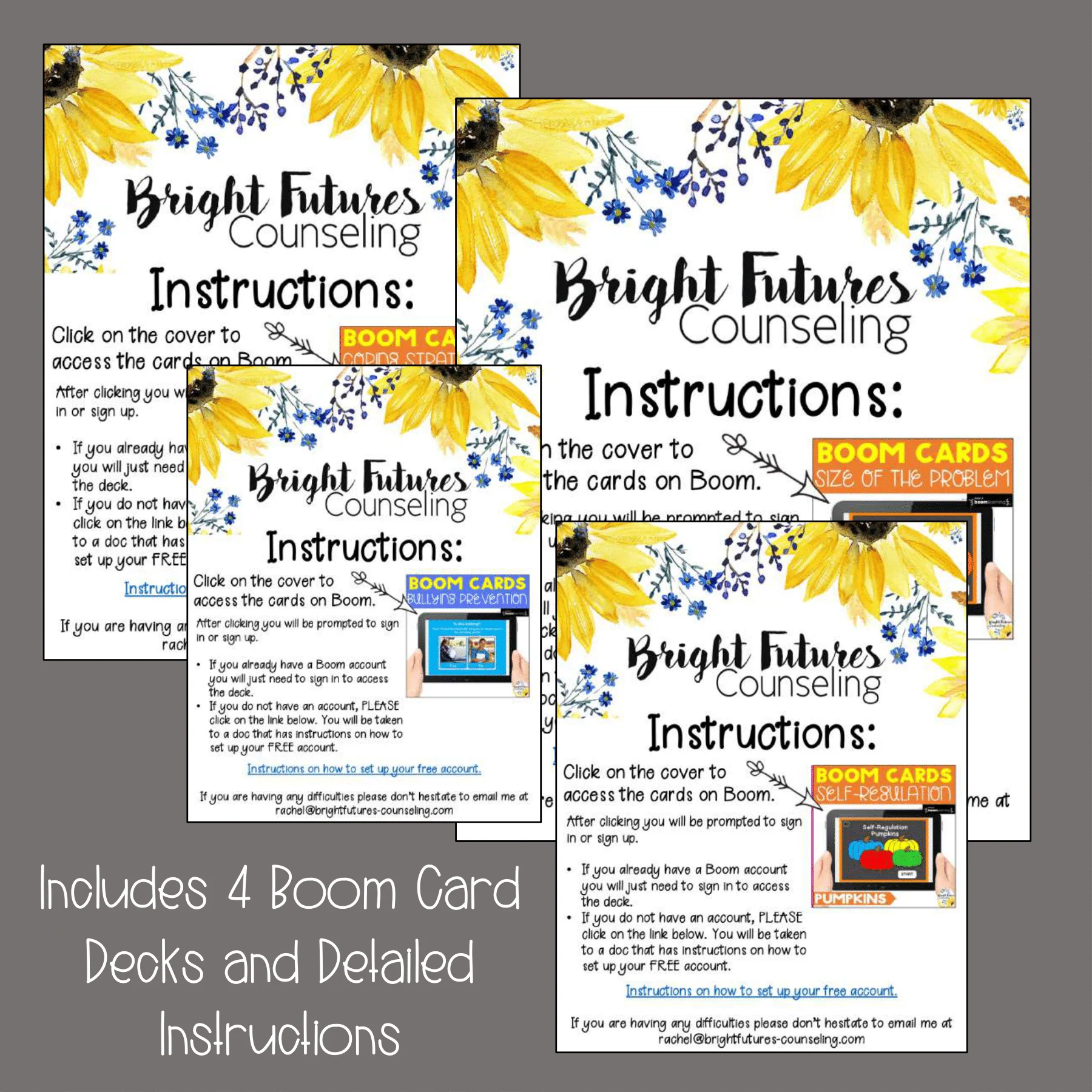 Fall and Halloween Boom Cards Bundle - Digital SEL Counseling Games - Image 3