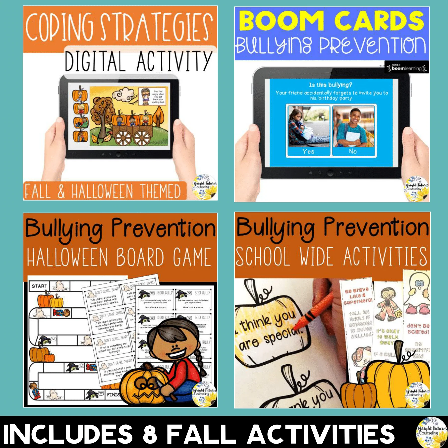 Fall Counseling Super Bundle with Fall and Halloween SEL Counseling Activities - Image 3
