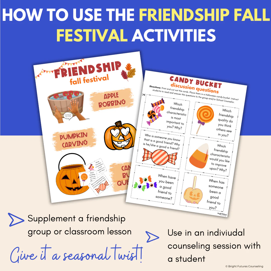 Fall Friendship Activities - Friendship Fall Festival Autumn Counseling Activity - Image 8