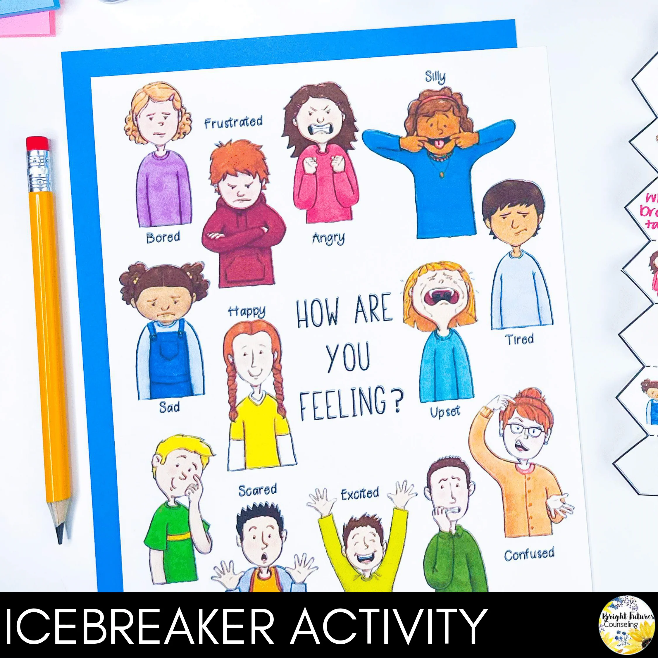 Feelings & Emotions Counseling Lesson: Social Emotional Learning Activities - Image 4
