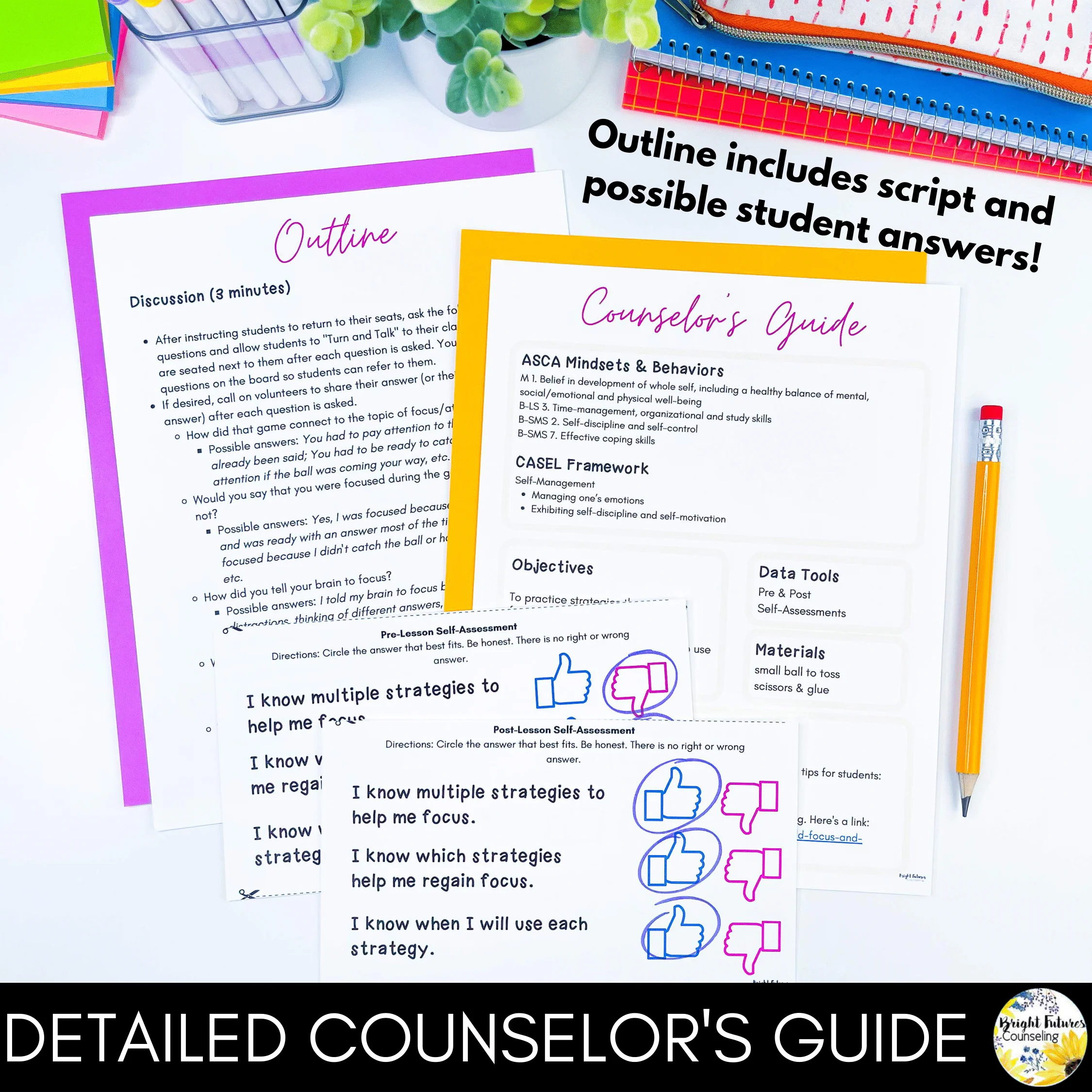 Focus and Attention Lesson for Social Emotional Learning and School Counseling - Image 2