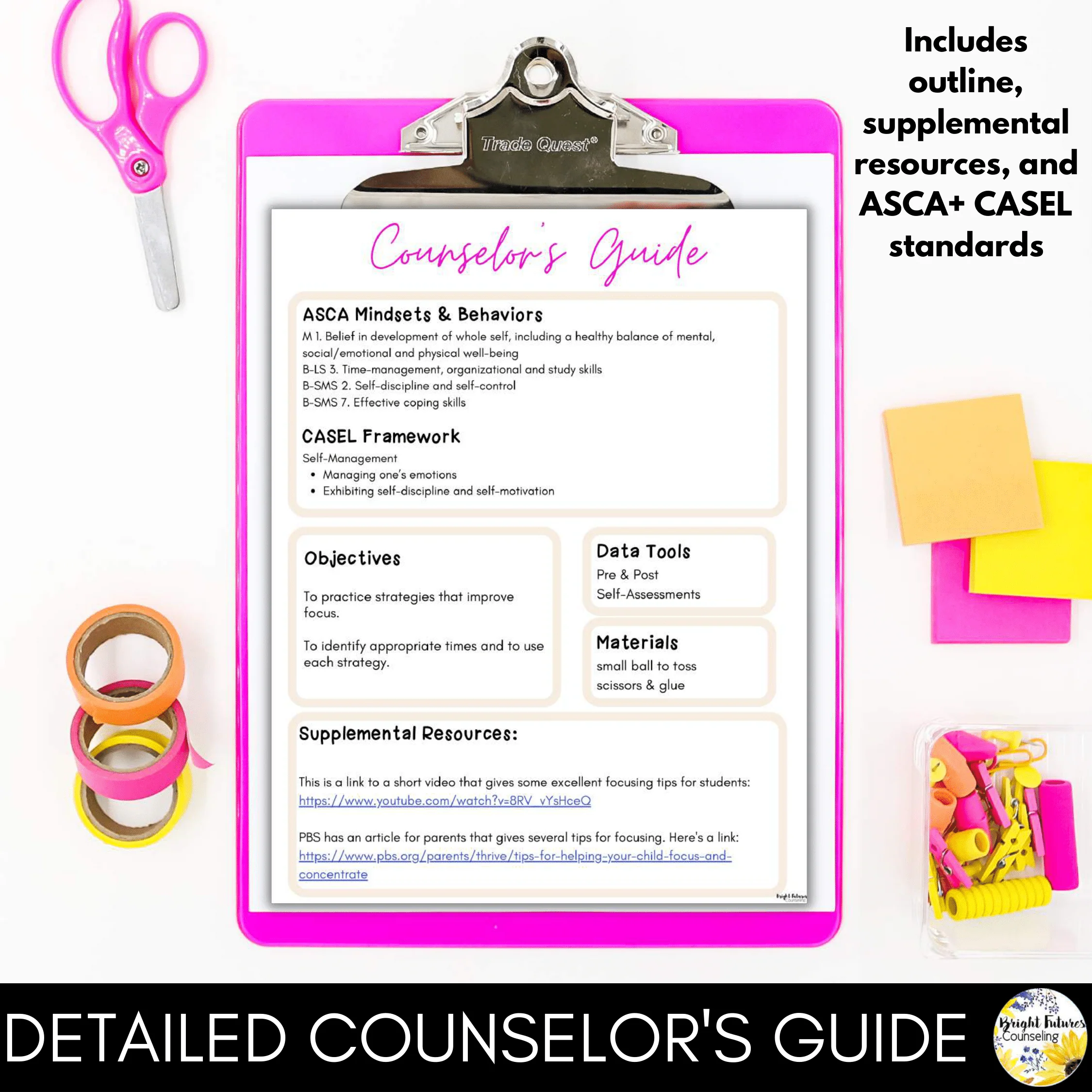 Focus and Attention Lesson for Social Emotional Learning and School Counseling - Image 3
