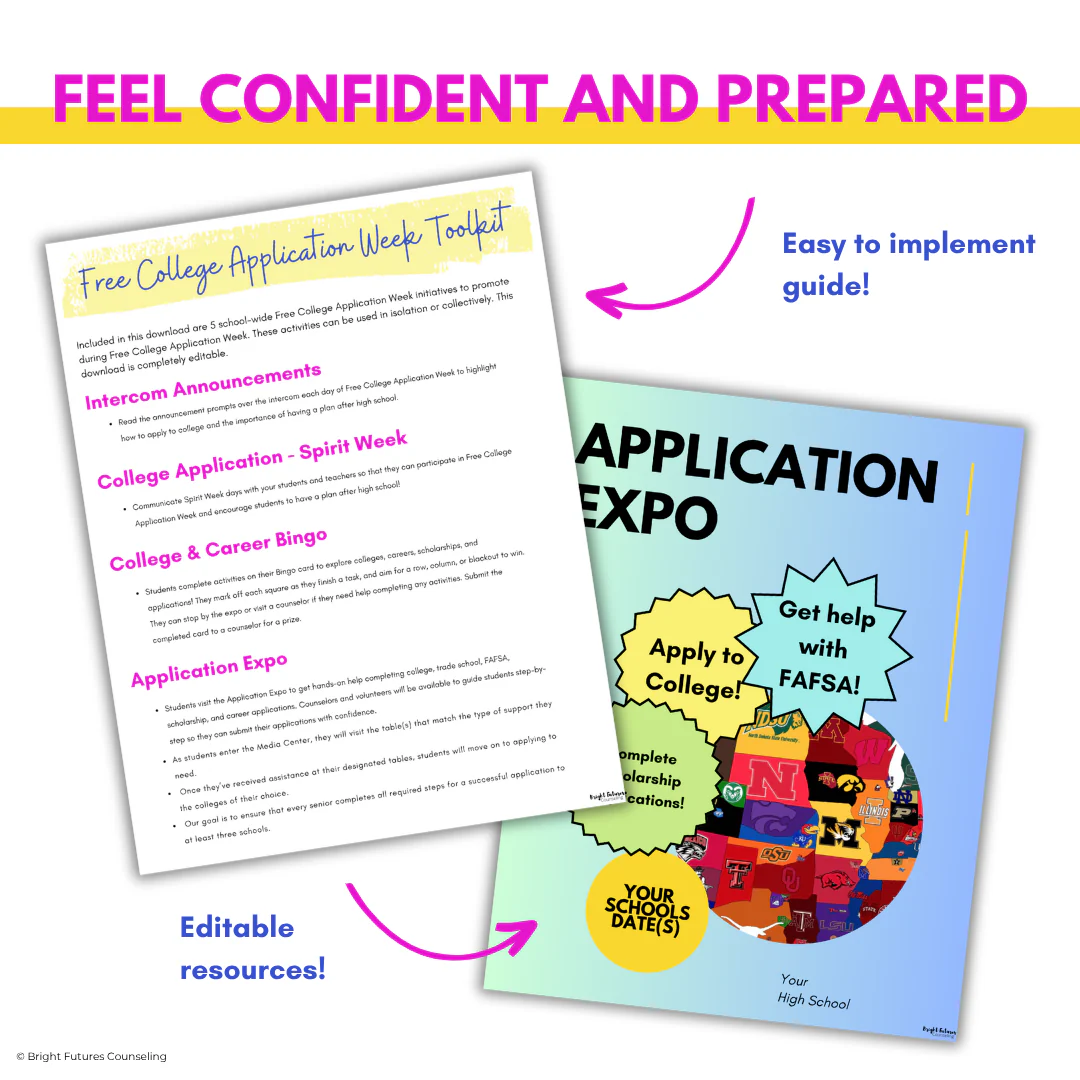 Free College Application Week Planning Toolkit for High School Counseling - Image 5