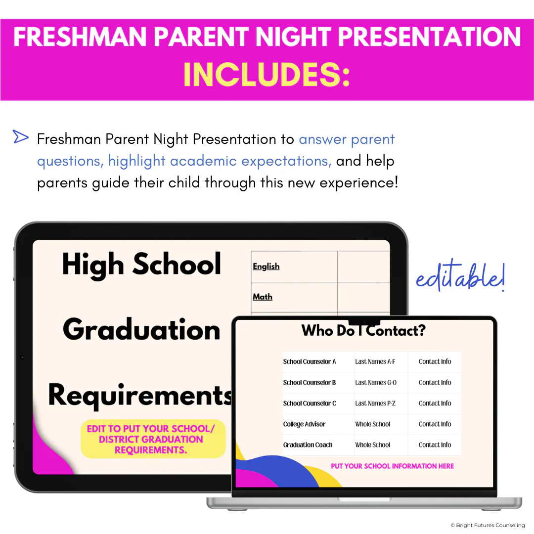 Freshman Parent Night & Rising 9th Grade Presentation for High School Counseling - Image 3