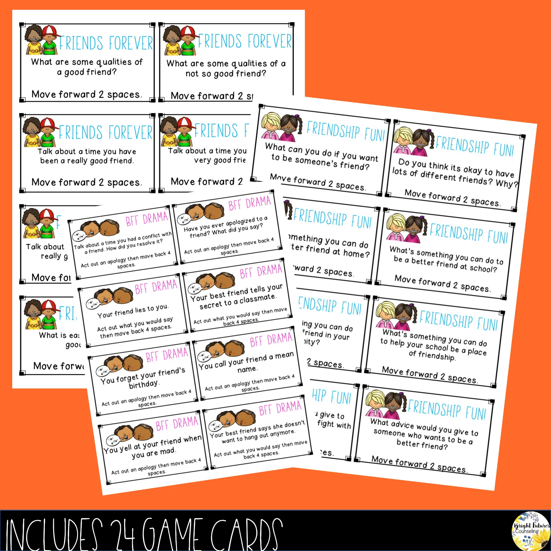 Friendship Board Game - School Counseling Friendship Game with Digital Version - Image 5