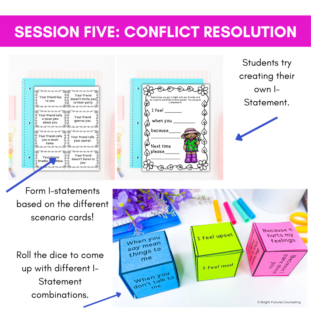 Friendship Activities and Lessons - Blooming Friendships Small Group Counseling - Image 11