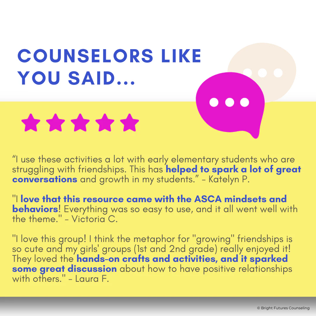 Friendship Activities and Lessons - Blooming Friendships Small Group Counseling - Image 13
