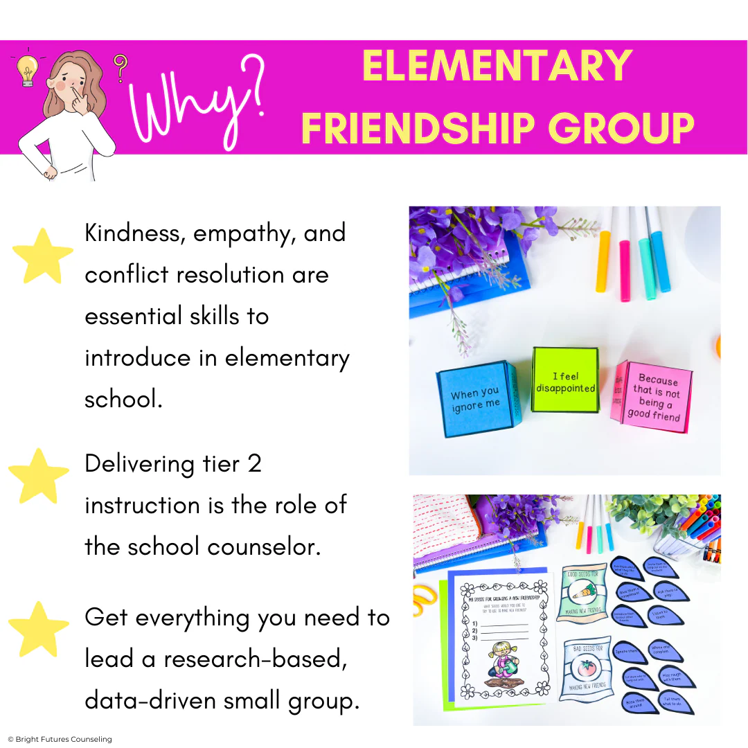 Friendship Activities and Lessons - Blooming Friendships Small Group Counseling - Image 3