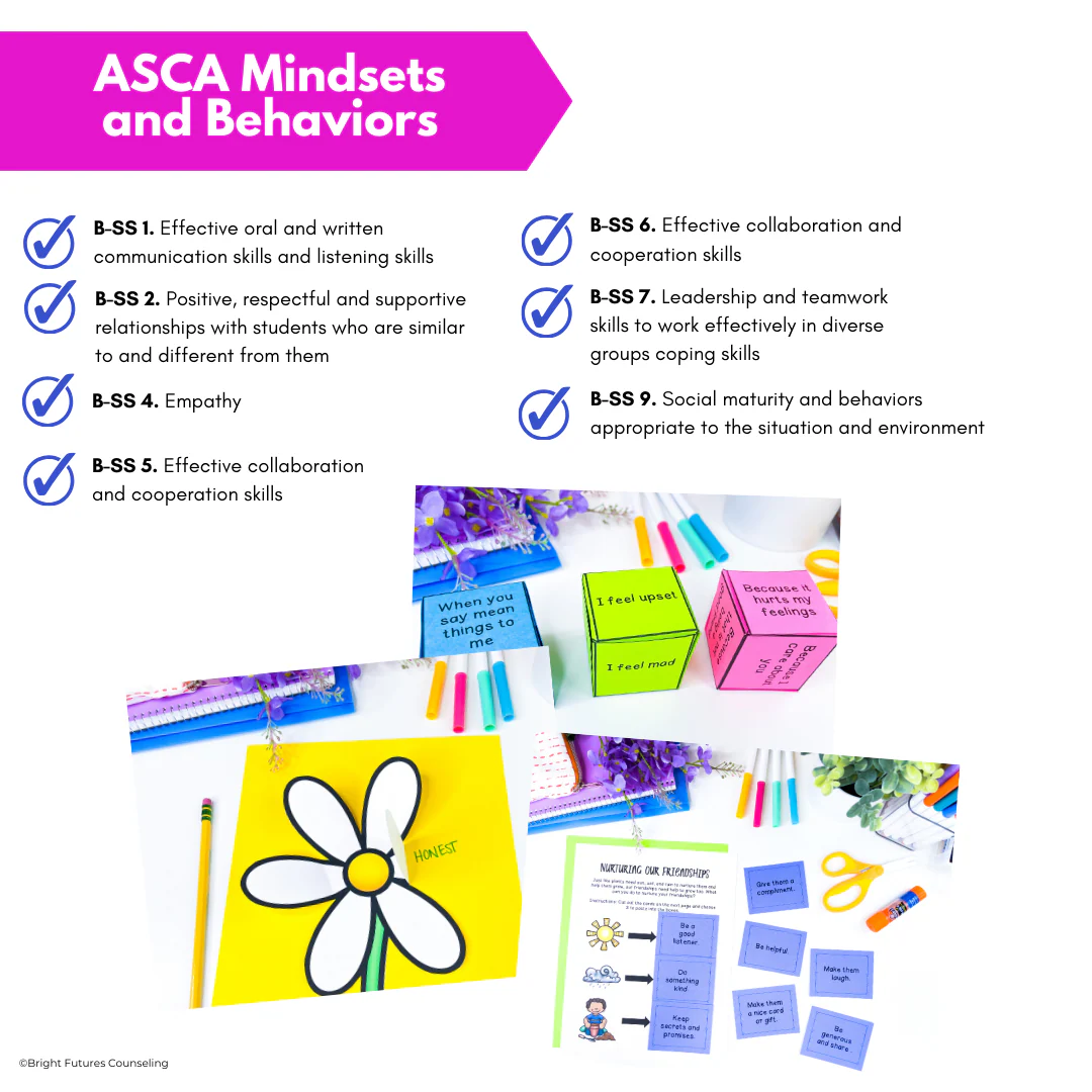 Friendship Activities and Lessons - Blooming Friendships Small Group Counseling - Image 6