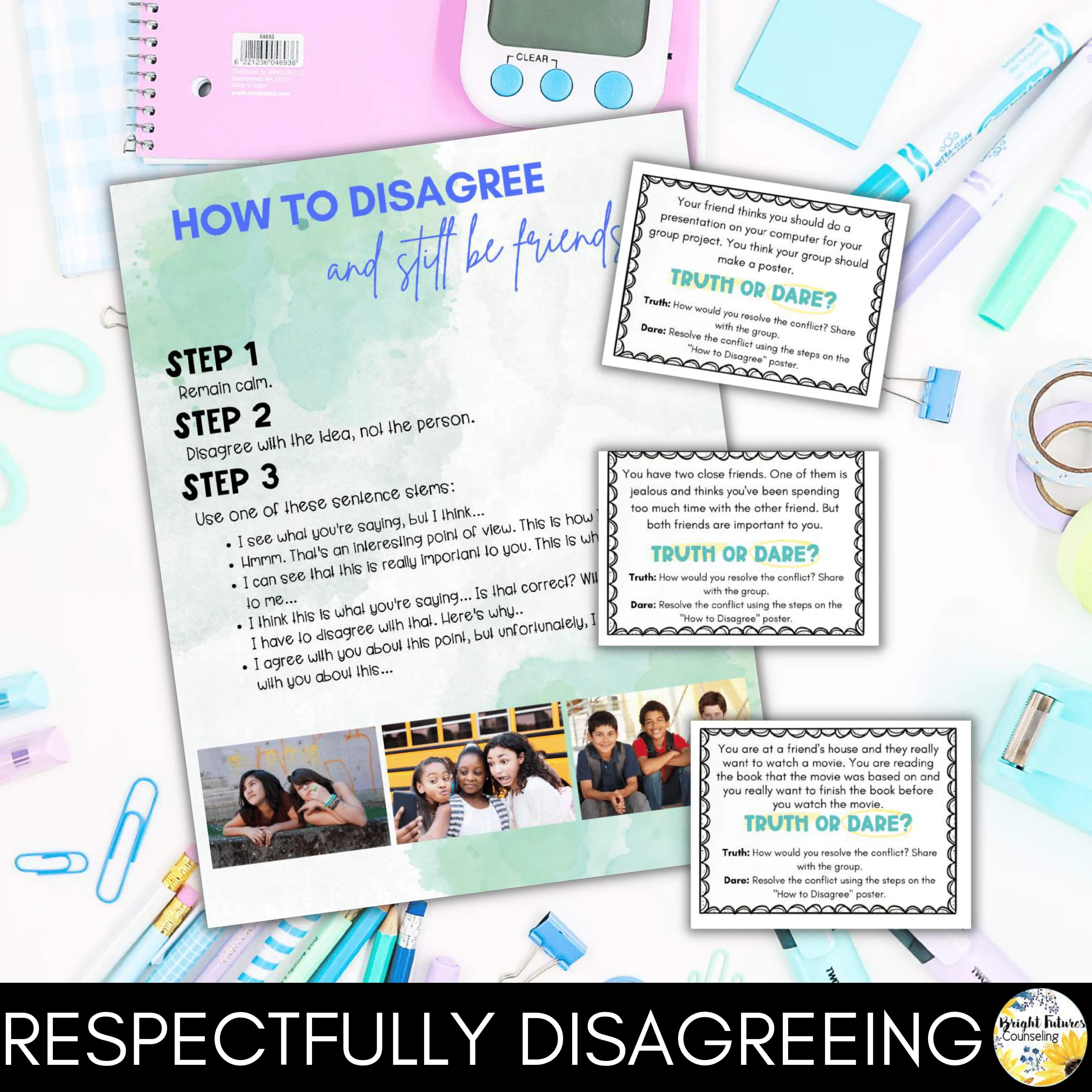 Friendship & Conflict Resolution Group Counseling Lesson Plans for Middle School - Image 13