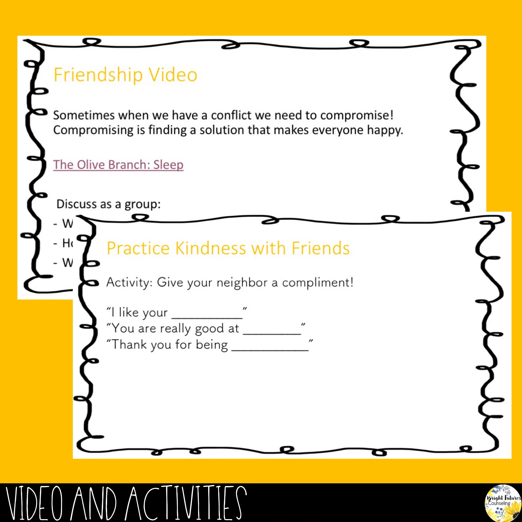 FRIENDSHIP Guidance Lesson, Activity, and Video - Friendship Class Lesson - Image 4