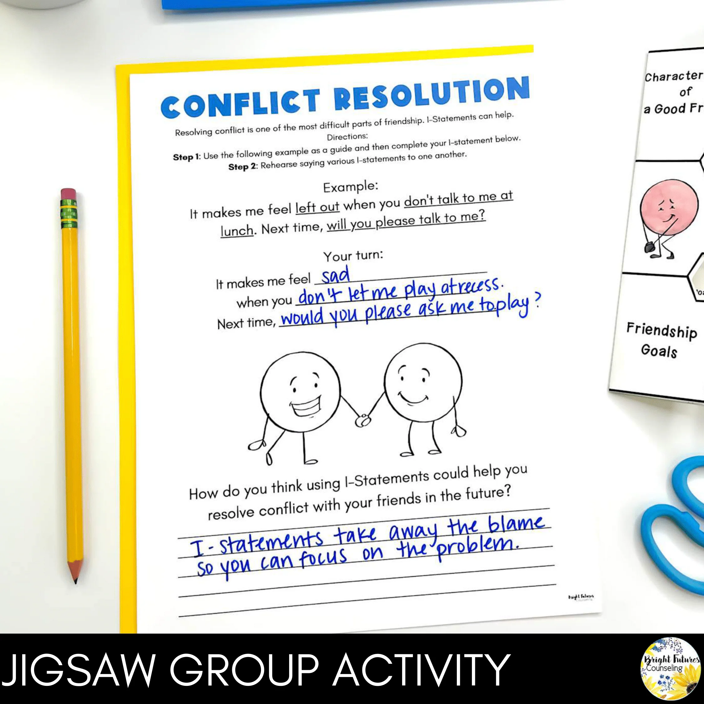 Friendship Skills Lesson for Social Emotional Learning and School Counseling - Image 7