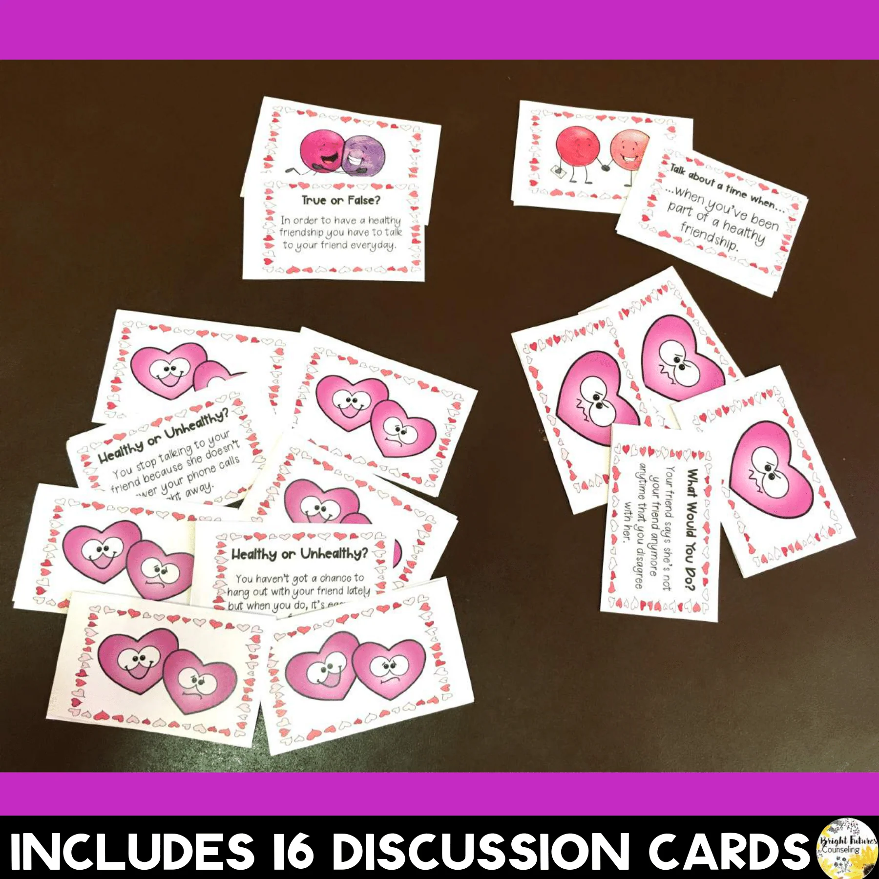 Friendships Discussion Cards - Healthy vs. Unhealthy Valentine's Day Cards - Image 3