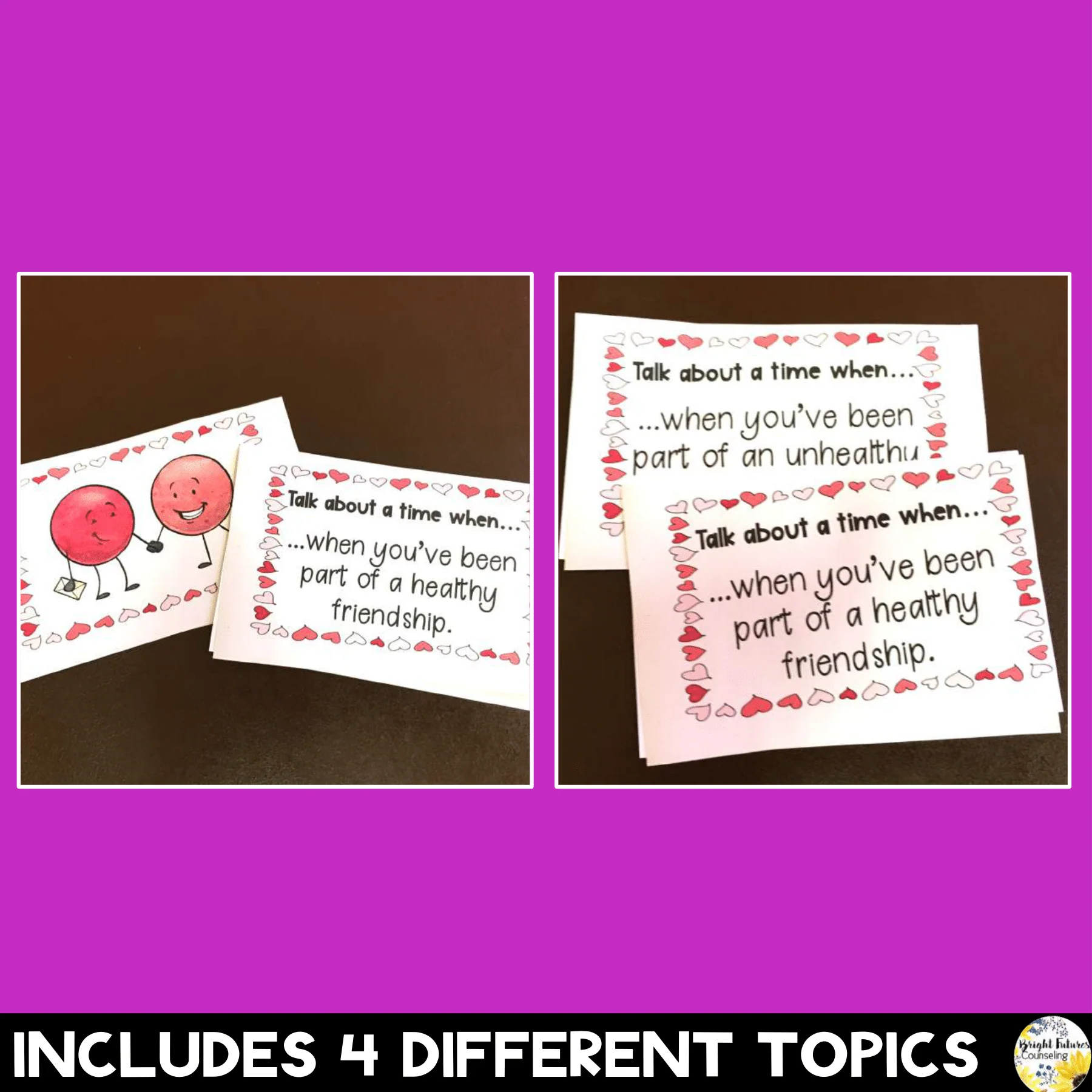 Friendships Discussion Cards - Healthy vs. Unhealthy Valentine's Day Cards - Image 8