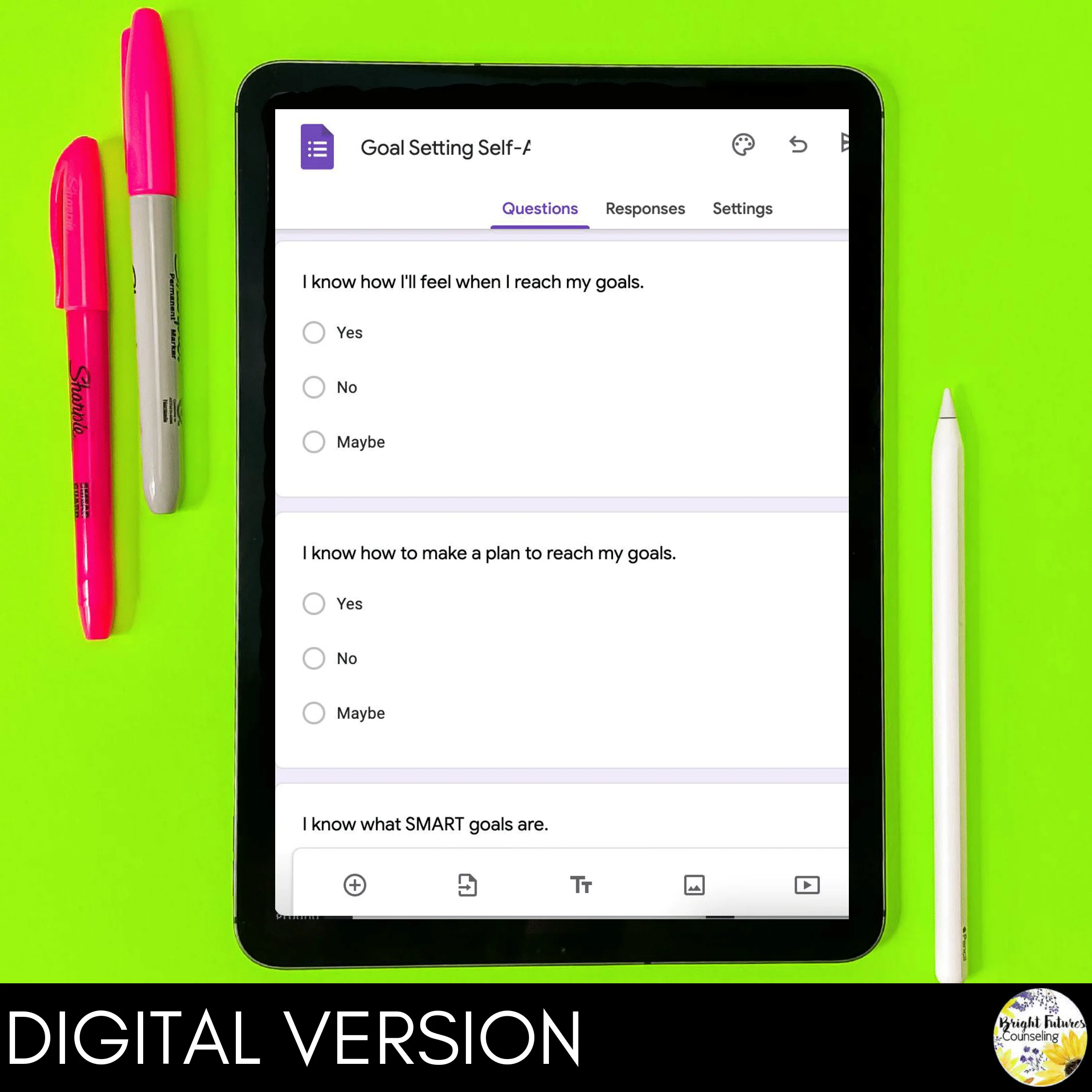 Goal Setting and Motivation School Counseling Self-Assessment - Image 3