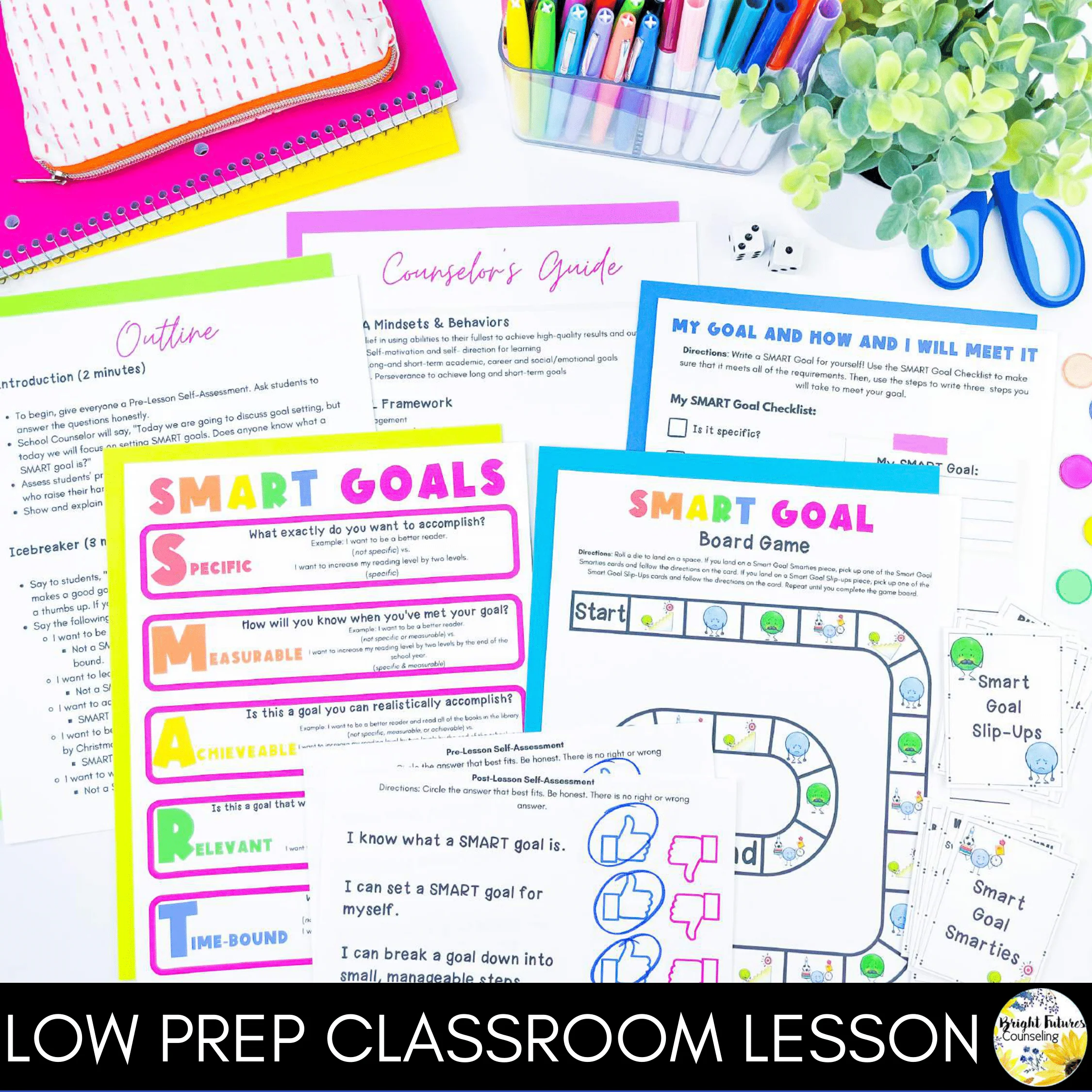 Goal Setting Lesson for Social Emotional Learning & Elementary School Counseling - Image 10