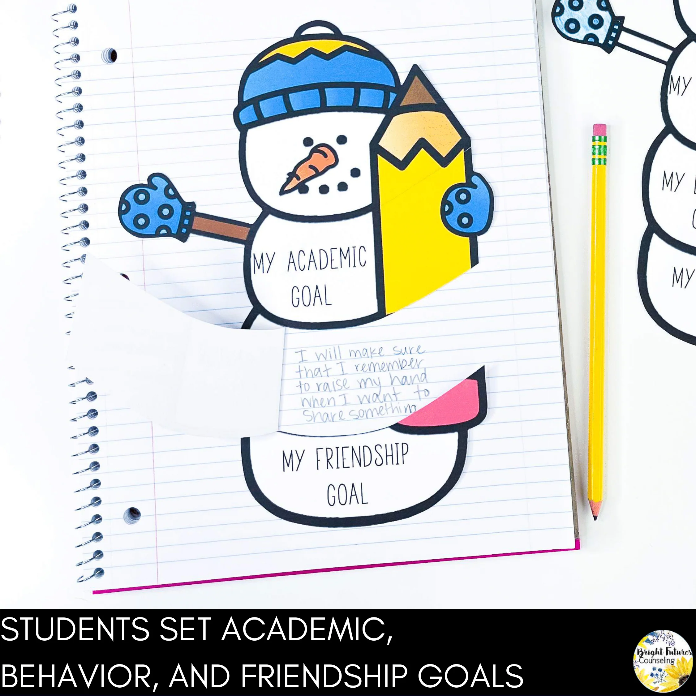 Winter Goal Setting Counseling Activity: Academic, Behavioral & Friendship Goals - Image 3