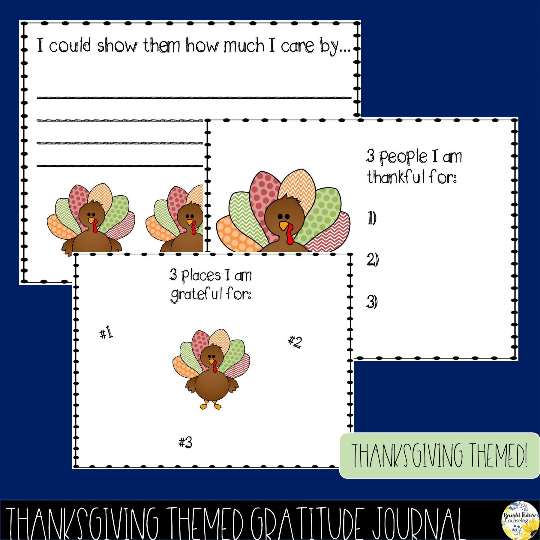 Gratitude Bundle - Year Round and Thanksgiving Themed Gratitude Activities - Image 11