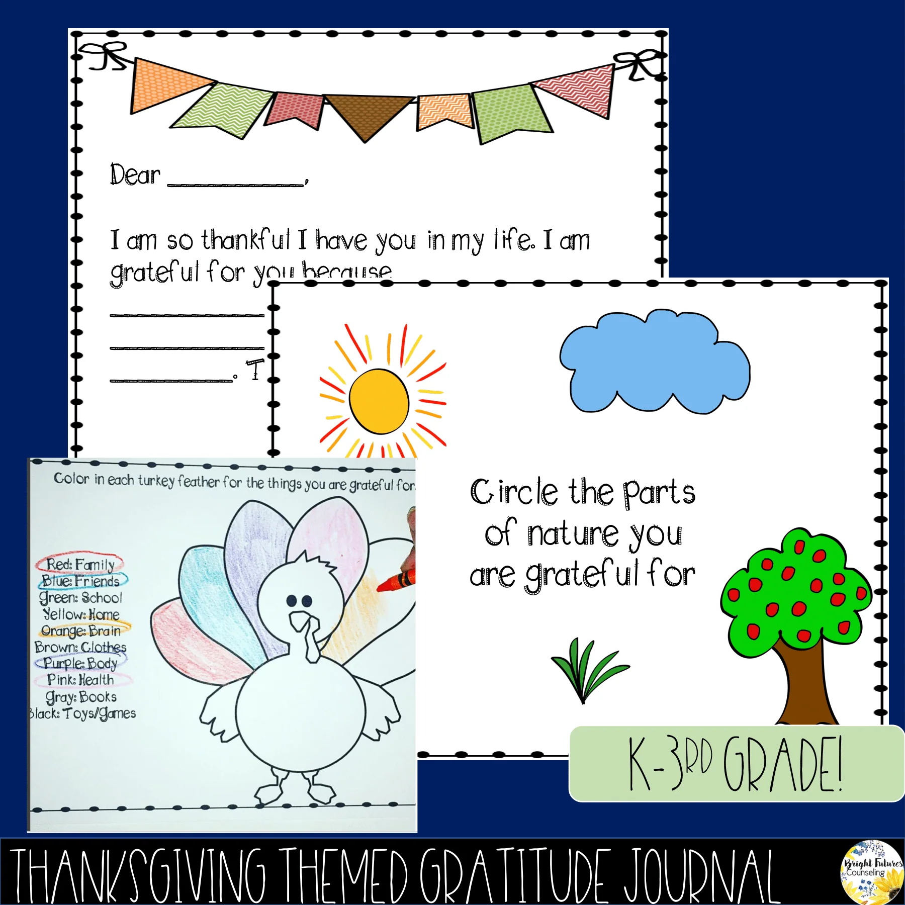 Gratitude Bundle - Year Round and Thanksgiving Themed Gratitude Activities - Image 12