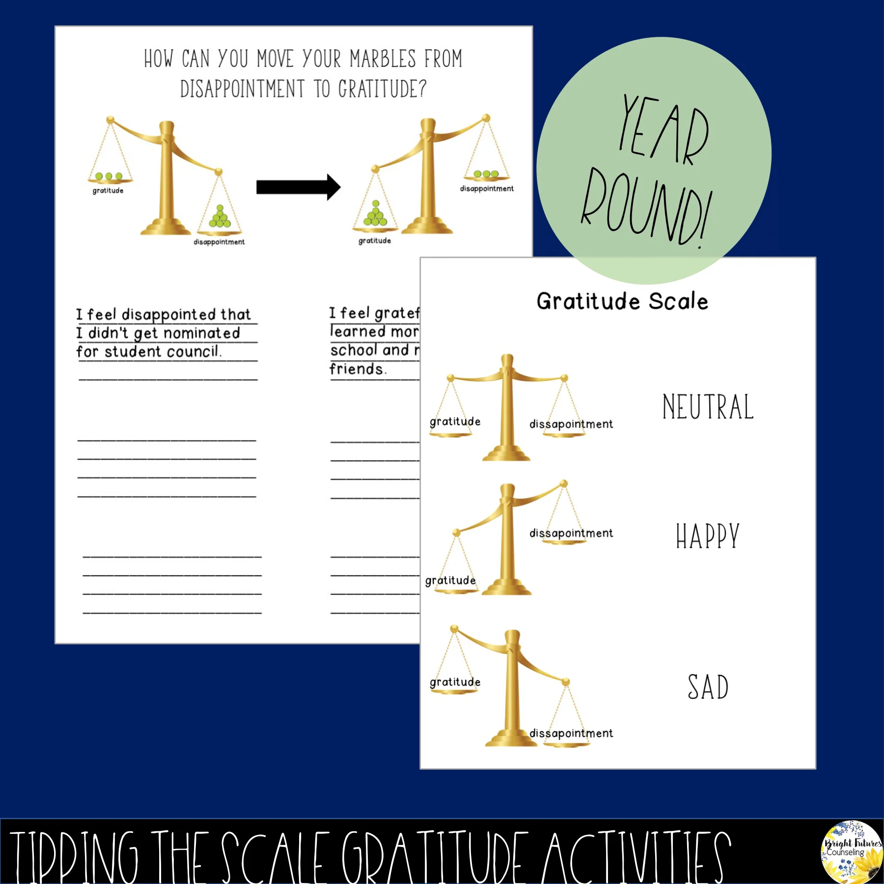 Gratitude Bundle - Year Round and Thanksgiving Themed Gratitude Activities - Image 5