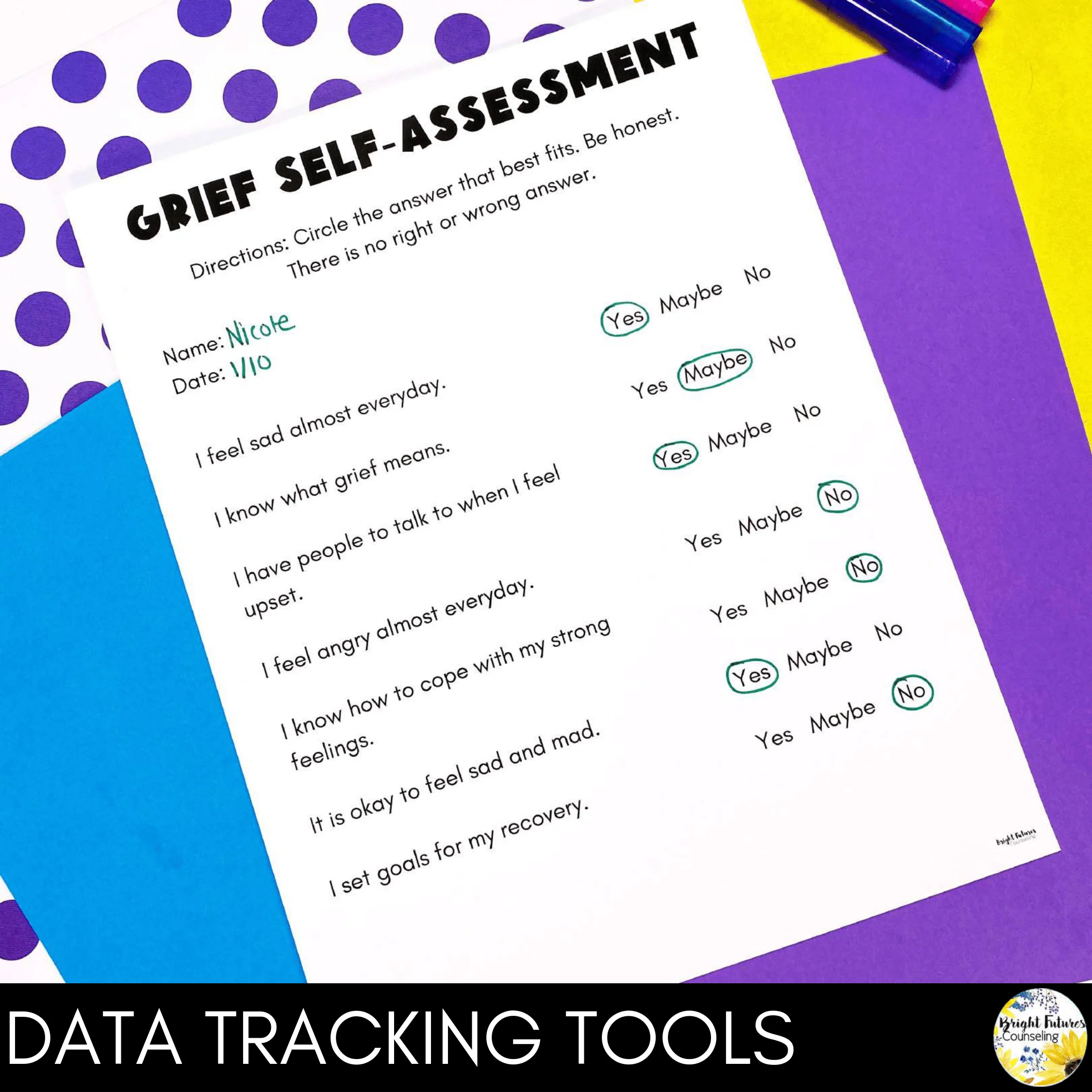 Grief and Loss Individual Counseling Curriculum + Data Tracking Tools - Image 9