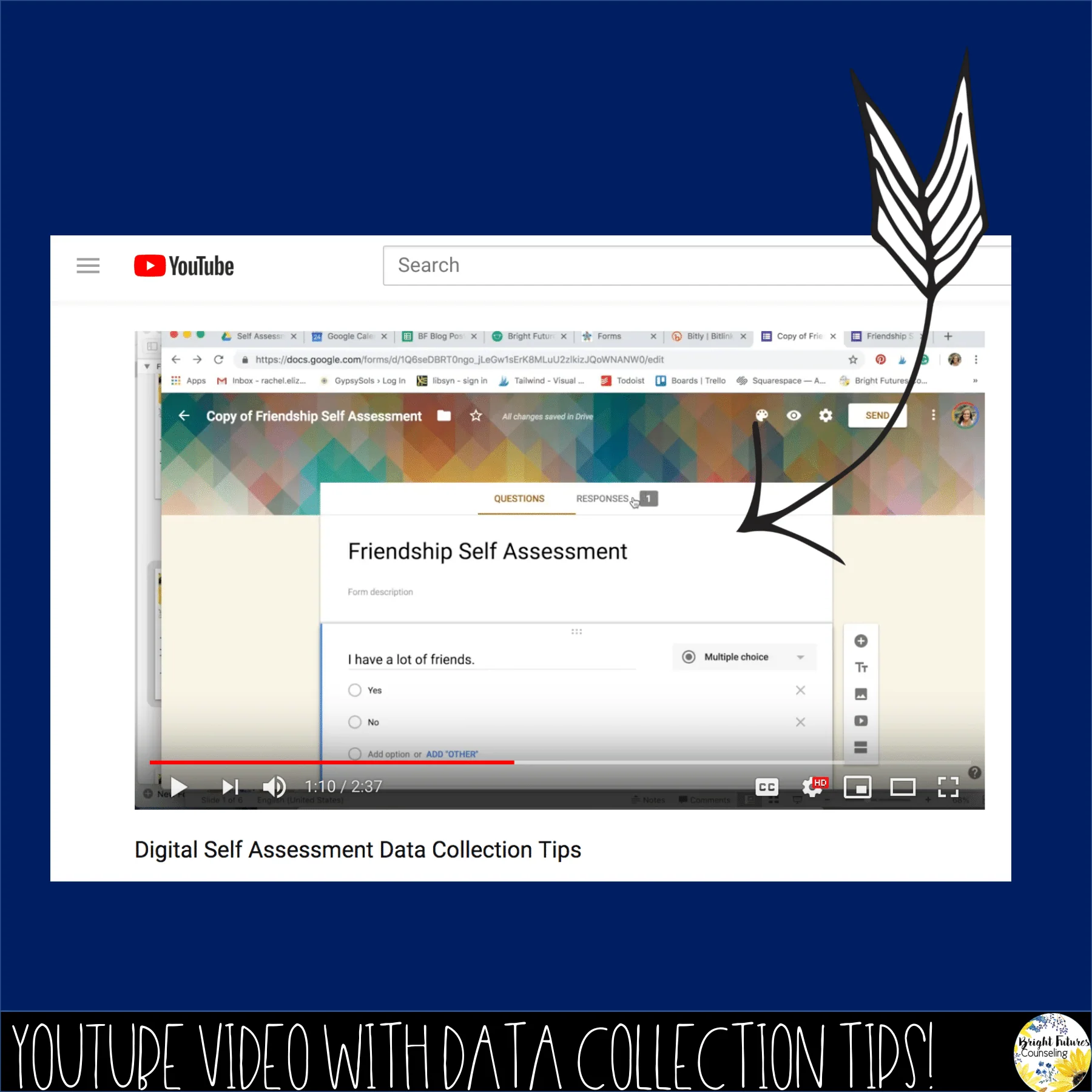 Grief Self-Assessment Editable School Counseling Data Collection Tool - Image 4