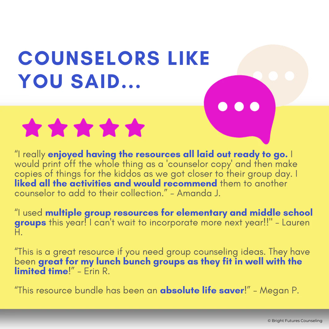 School Counseling Curriculum: 20 Research-based and Ready to Use Small Groups - Image 7
