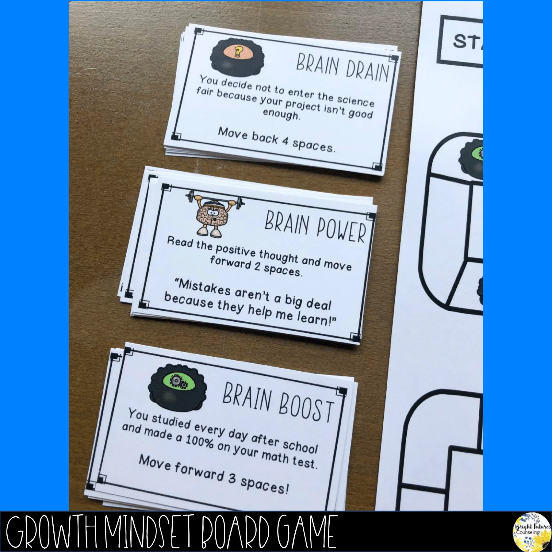 Growth vs. Fixed Mindset and the Power of "Yet" School Counseling Board Game - Image 5