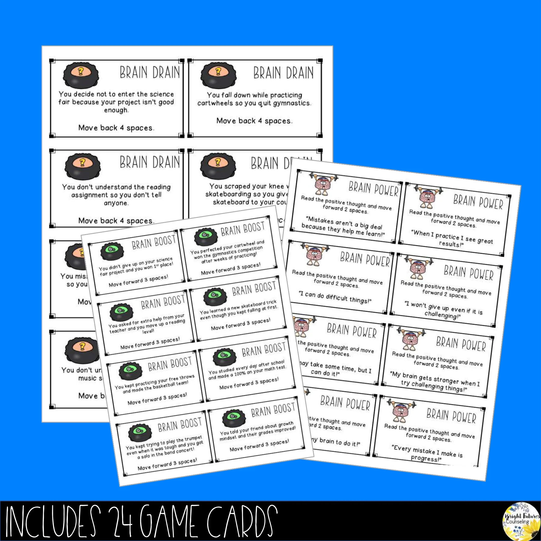Growth vs. Fixed Mindset and the Power of "Yet" School Counseling Board Game - Image 6