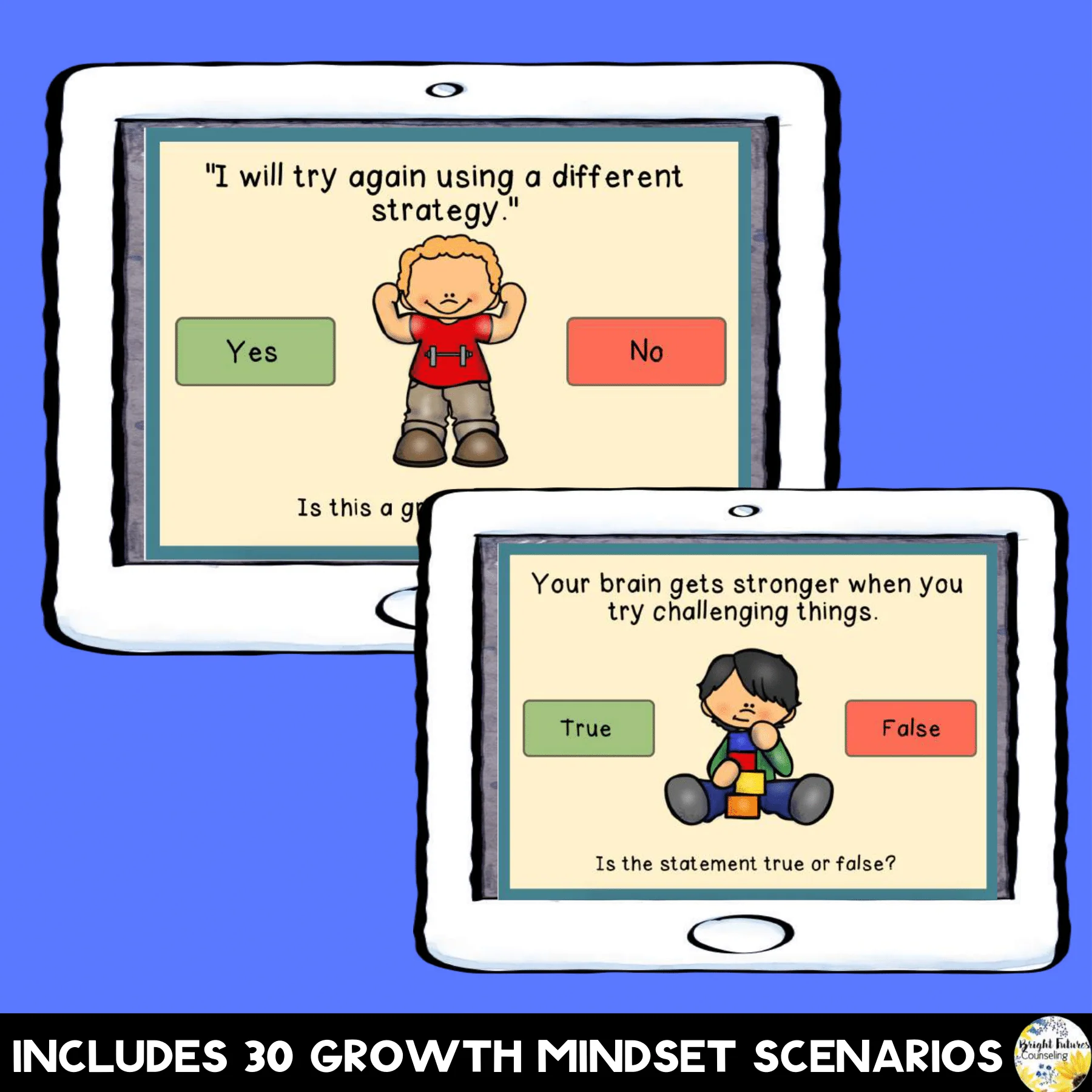 Growth Mindset BOOM CARDS - Digital Perseverance and Growth Mindset Activity - Image 4