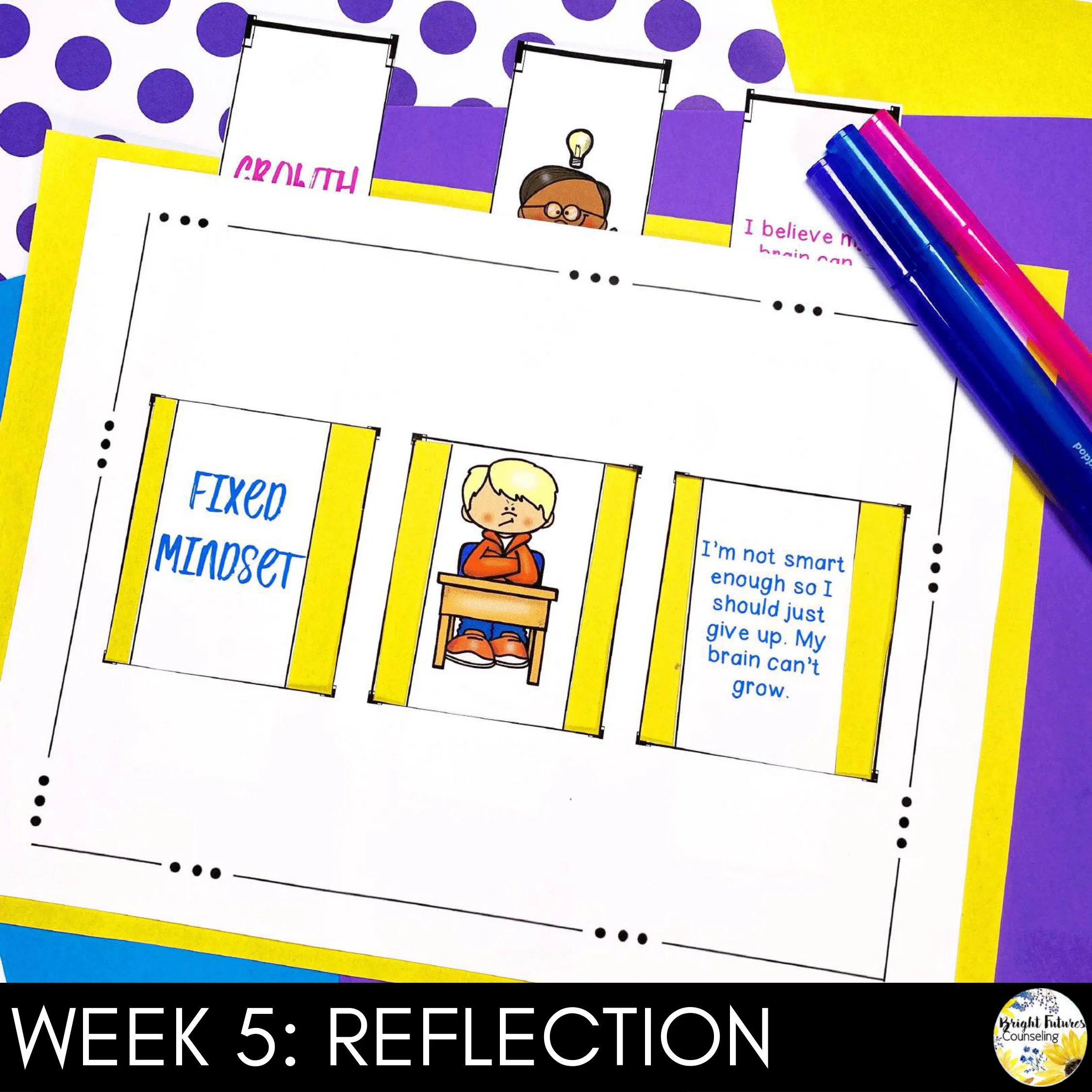 Growth Mindset vs. Fixed Mindset Comprehensive 5-Week School Counseling Group - Image 12