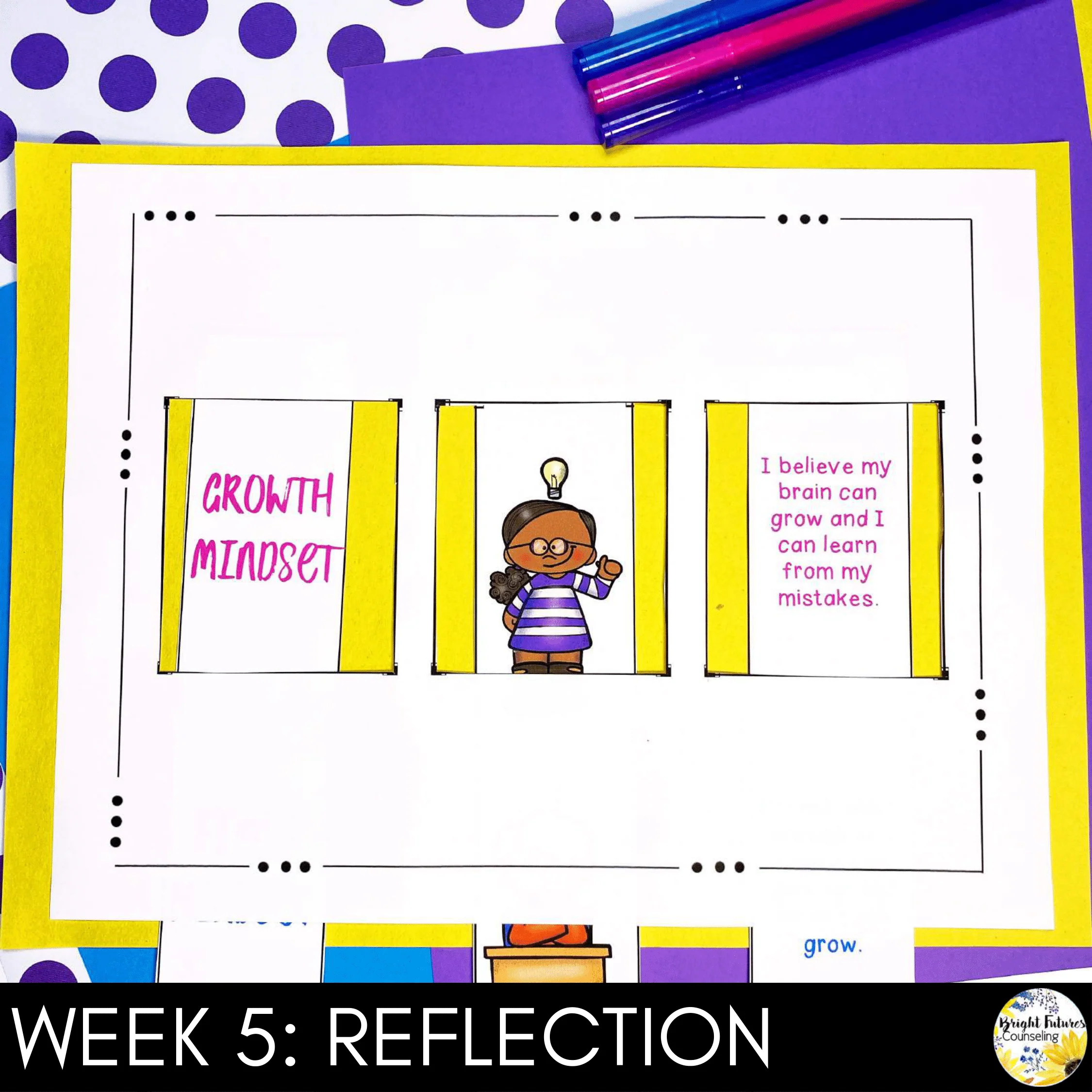 Growth Mindset vs. Fixed Mindset Comprehensive 5-Week School Counseling Group - Image 13