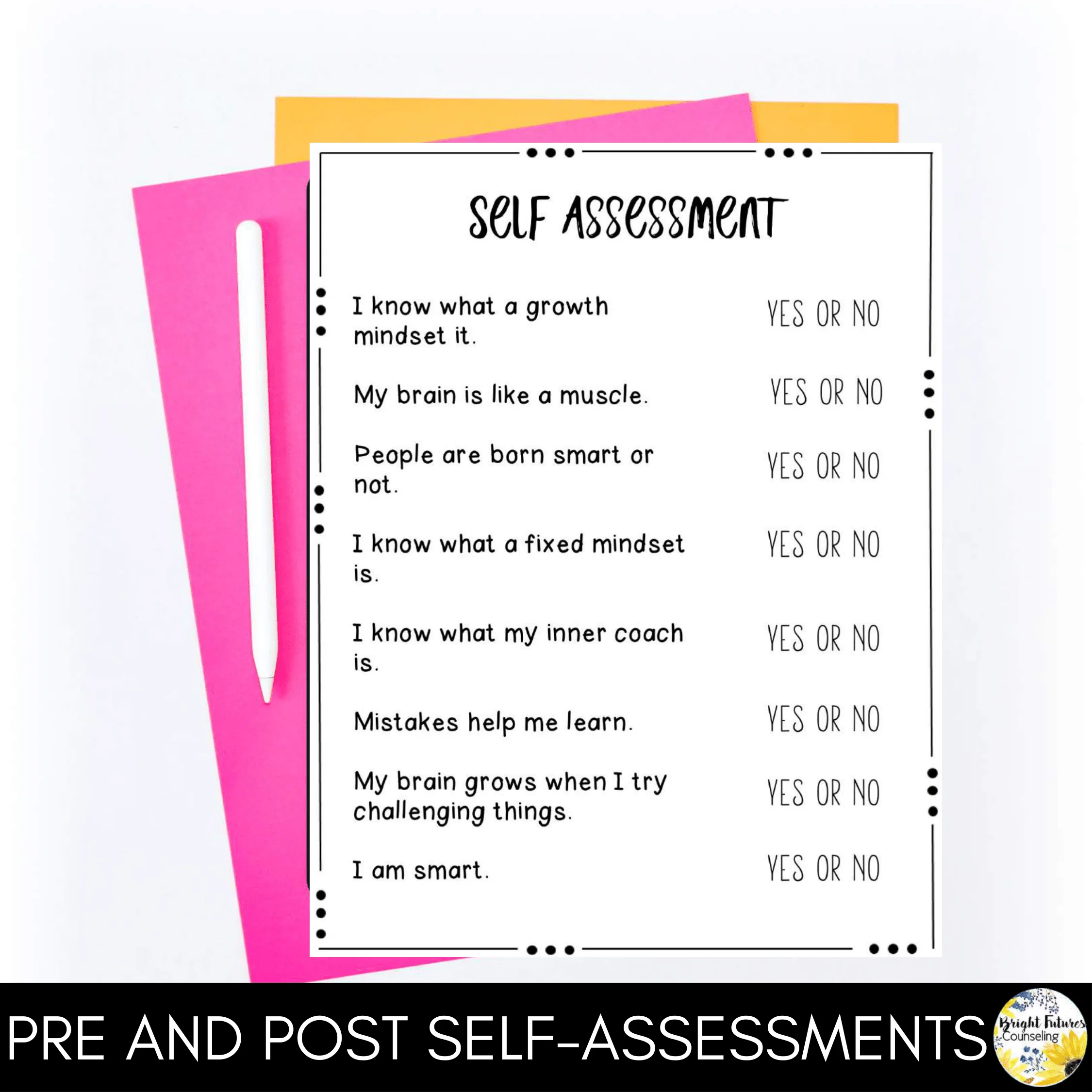 Growth Mindset vs. Fixed Mindset Comprehensive 5-Week School Counseling Group - Image 4