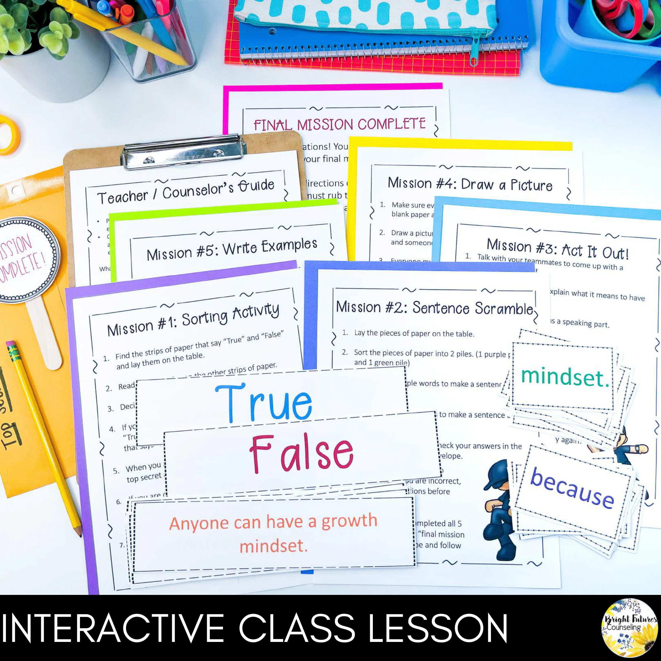Interactive Growth Mindset Escape Room Class Lesson: Growth vs. Fixed Mindset - Image 2