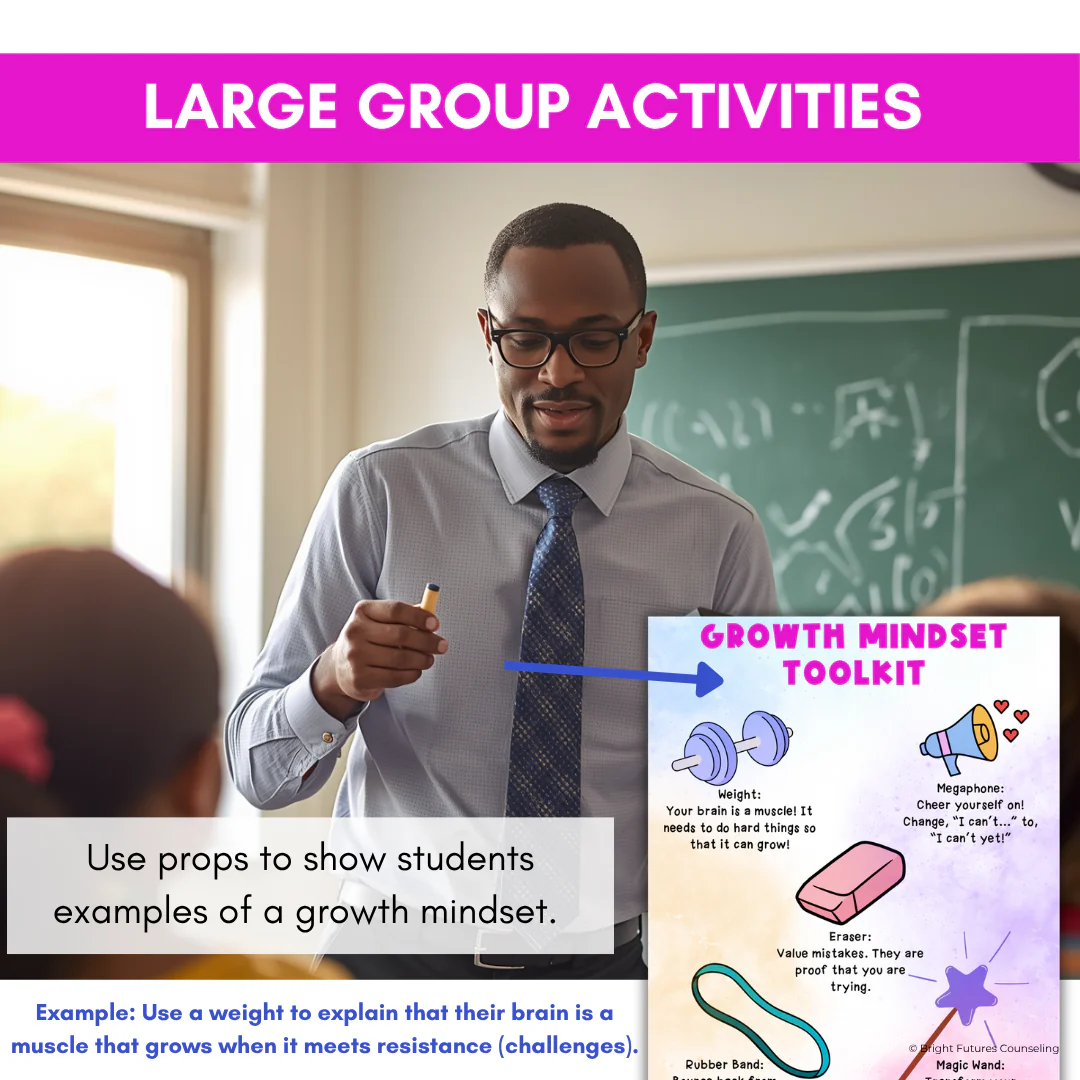 Growth Mindset Primary School Counseling & SEL Lesson- Growth Mindset Activities - Image 10