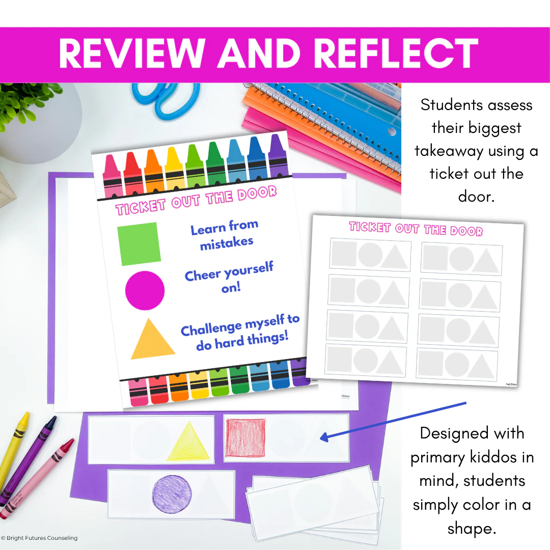 Growth Mindset Primary School Counseling & SEL Lesson- Growth Mindset Activities - Image 14