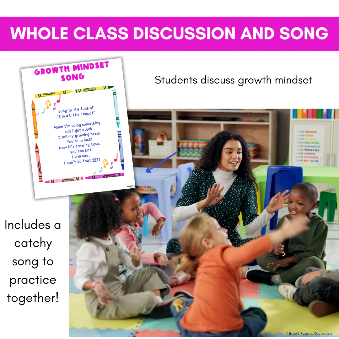 Growth Mindset Primary School Counseling & SEL Lesson- Growth Mindset Activities - Image 9