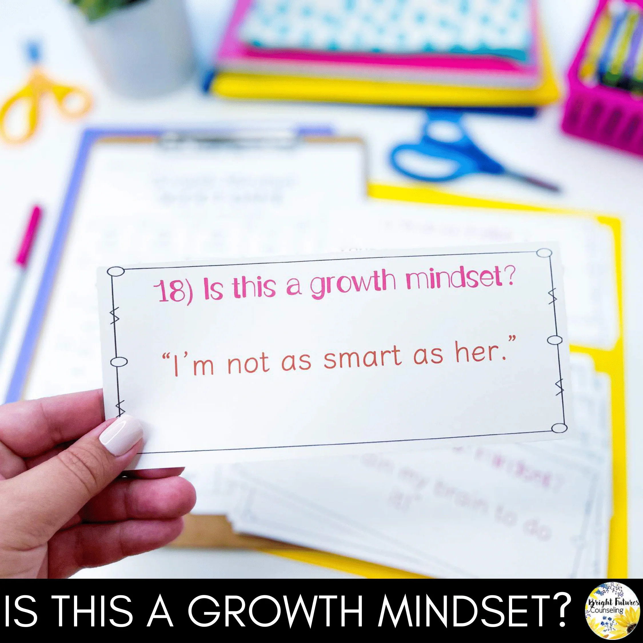 Growth Mindset Scoot Game School Counseling Game for Growth Mindset - Image 7