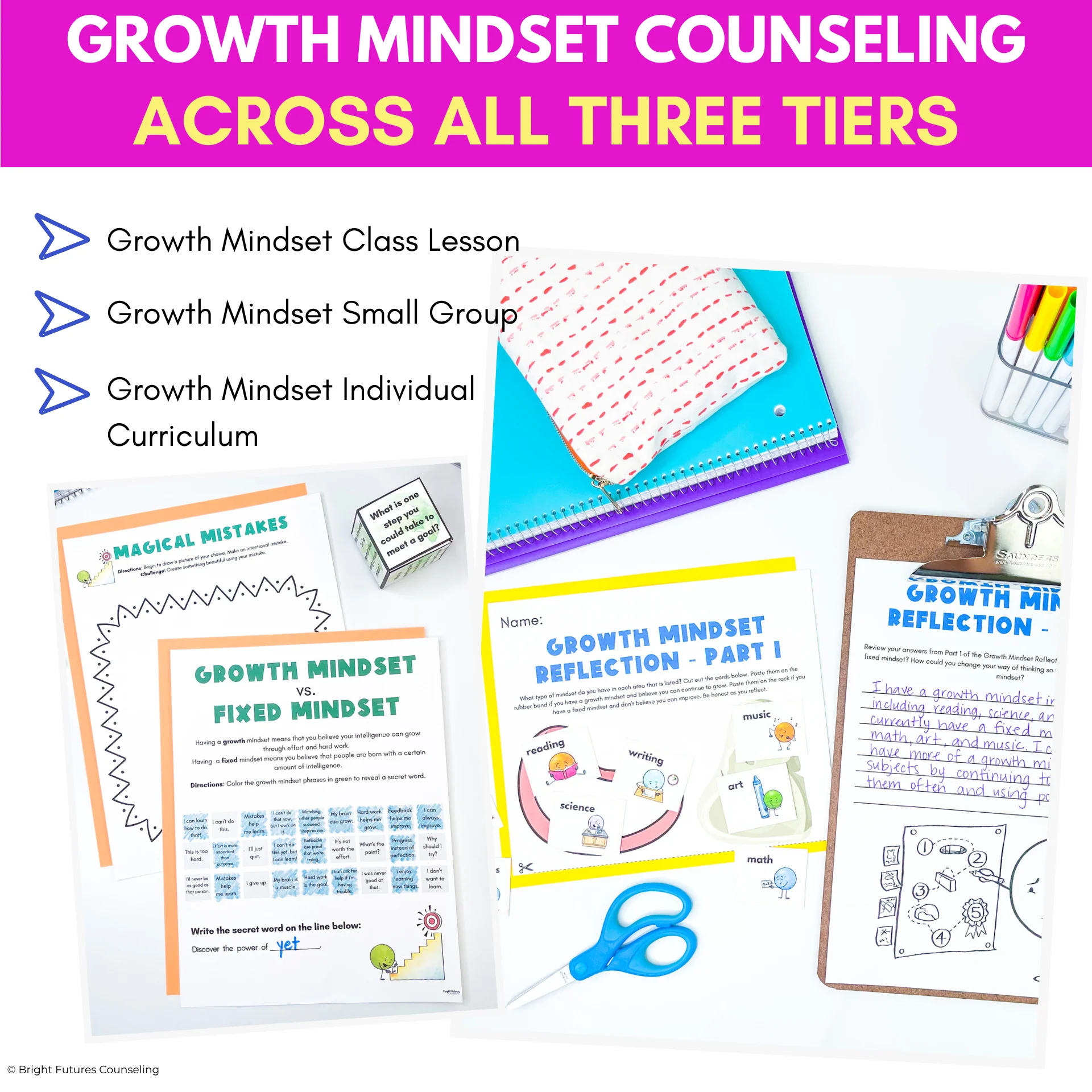 Growth Mindset 3 Tier Curriculum | Teach Strategies to Foster a Growth Mindset - Image 2