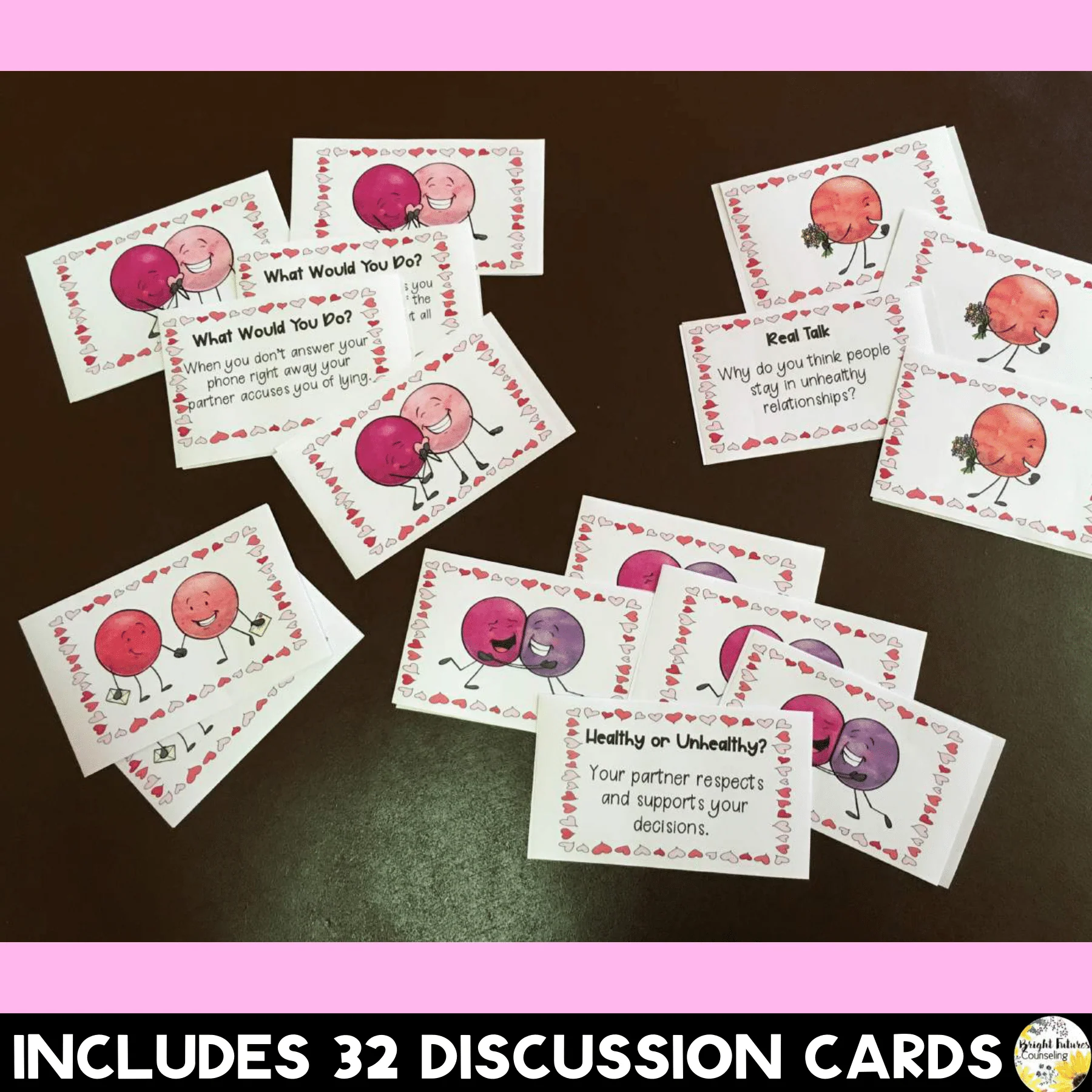 Healthy vs. Unhealthy Friendships and Relationships Valentine's Discussion Cards - Image 5