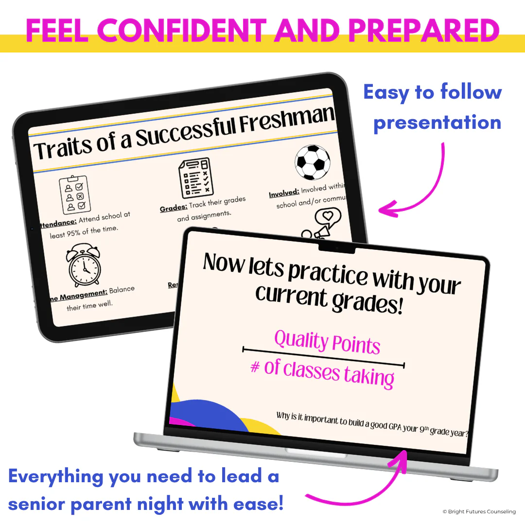 High School Counseling Freshman Foundations Presentation- Lesson for 9th Grade - Image 4