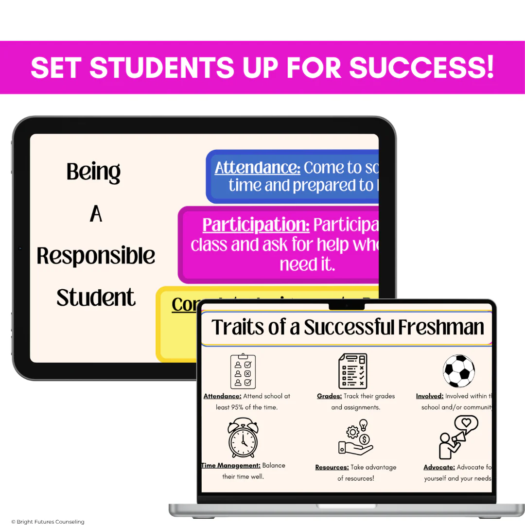 High School Counseling Freshman Foundations Presentation- Lesson for 9th Grade - Image 9